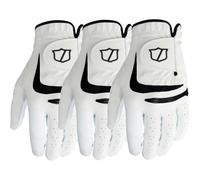 WILSON 2025 GRIP PLUS LEATHER GOLF GLOVE - 3 PACK