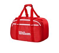 WILSON 2025 Super Tour Red Small Tennis Duffle - Red/White Holds up to 2 Rackets