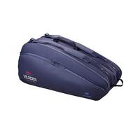 WILSON 2025 US Open Tour Tennis Racket Bag - Navy, Holds up to 12 Rackets