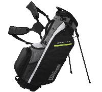 WILSON 2026 FEATHER GOLF STAND BAG - BLACK / GREY +FREE GIFT