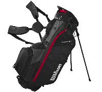 WILSON 2026 FEATHER GOLF STAND BAG - BLACK / RED +FREE GIFT