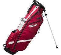 WILSON 2026 QS GOLF STAND CARRY BAG - RED / BLACK