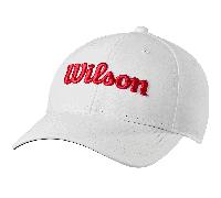 Wilson Tour Cap - White/Red, White, One Size