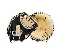 Wilson 2027 A2K® 1734 34” Baseball Catcher’s Mitt - Right Hand Throw, Blonde/Black/White