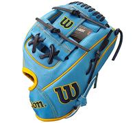 WILSON A2000 Baseball RHT Infield Glove Series - Exclusive Edition (11.5 Inches, SkyBlue/Yellow)