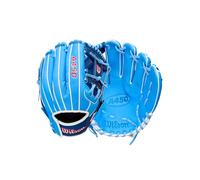 Wilson A450 Baseball Gloves Glove, Cool Blue/Royal Blue/White, 11.5 Inches