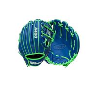 Wilson A450 Baseball Gloves Glove, Royal Blue/Neon Green/White, 10.75 Inches