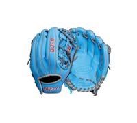 Wilson A500 11"""" Infield Youth Baseball Glove - Right Hand Throw Blue/Grey/Red