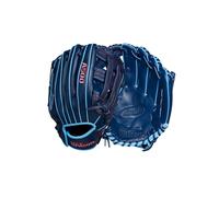 Wilson A500 12"""" Infield Youth Baseball Glove - Right Hand Throw Navy/Blue/Red