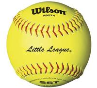 Wilson A9274 Little League Softball (12-Pack), 11-Inch, Optic Yellow
