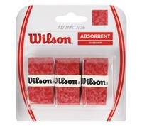 Wilson Advantage Over Grip (Pack of 3) - Red/Red