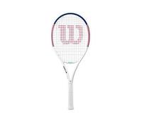 Wilson Allure Tennis Racket, For Precision Strikes, With Dual Hole Design and Comfort Grip, Pre-strung, Colour: Pink/Blue, Size: 2