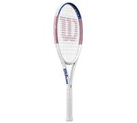 Wilson Allure Tennis Racket, For Precision Strikes, With Dual Hole Design and Comfort Grip, Pre-strung, Colour: Pink/Blue, Size: 1