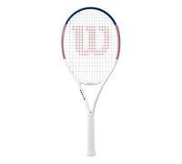 Wilson Allure Tennis Racket, For Precision Strikes, With Dual Hole Design and Comfort Grip, Pre-strung, Colour: Pink/Blue, Size: 2