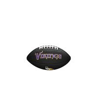 Wilson American Football MINI NFL TEAM SOFT TOUCH, Soft Touch-Blended Leather, Black