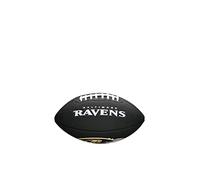 Wilson American Football MINI NFL TEAM SOFT TOUCH, Soft Touch-Blended Leather, Black