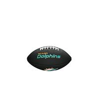 Wilson American Football MINI NFL TEAM SOFT TOUCH, Soft Touch-Blended Leather, Black