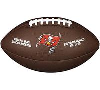 Wilson American Football NFL TEAM LOGO, Official Size, Blended Leather, Tampa Bay Bucanneers