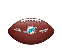 Wilson American Football NFL TEAM LOGO, Official Size, Blended Leather,Brown