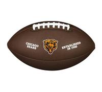 Wilson American Football NFL TEAM LOGO, Official Size, Blended Leather, Brown
