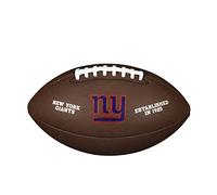 Wilson American Football NFL TEAM LOGO, Official Size, Blended Leather, Brown