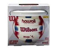 Wilson AVP HAWAII SUMMER KIT Volleyball and Frisbee, Summer Set, Mixed Leather, Ideal for the Beach, Multicolour, WTH80219KIT