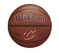 Wilson Basketball, NBA Team Alliance, Cleveland Cavaliers, Outdoor and Indoor, PureFeel Cover, Size: 7, Brown
