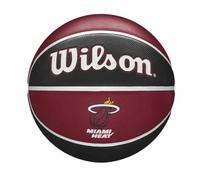 Wilson Basketball, NBA Team Tribute Model, MIAMI HEAT, Outdoor, Rubber, Size: 7