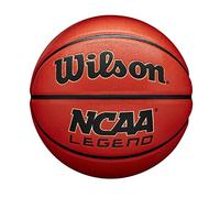 Wilson Basketball NCAA LEGEND, Blended Leather, Indoor- and Outdoor-Basketball, Orange/Black, 5