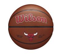 Wilson Basketball, Team Alliance Model, CHICAGO BULLS, Indoor/Outdoor, Mixed Leather, Size: 7