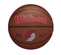 Wilson Basketball, Team Alliance Model, PORTLAND TRAIL BLAZERS, Indoor/Outdoor, Mixed Leather, Size: 7