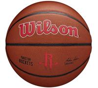 Wilson Basketball, Team Alliance Model, HOUSTON ROCKETS, Indoor/Outdoor, Mixed Leather, Size: 7