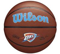 Wilson Basketball, Team Alliance Model, OKLAHOMA CITY THUNDER, Indoor/Outdoor, Mixed Leather, Size: 7