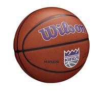 Wilson Basketball, Team Alliance Model, SACREMENTO KINGS, Indoor/Outdoor, Mixed Leather, Size: 7