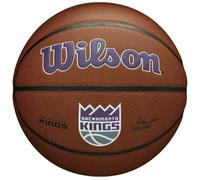 Wilson Basketball, Team Alliance Model, SACREMENTO KINGS, Indoor/Outdoor, Mixed Leather, Size: 7