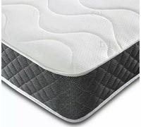 Wilson Beds - 5Ft King Size Basic Budget Economy Quilted Hybrid Spring Mattress With A Layer Of Memory Foam And A Black Border