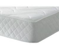Wilson Beds Limited Wilson Beds - Basic 6.5" Deep 5Ft King Size All White Quilted Longwave Design, Hybrid Spring Mattress With A Layer Of Memory Foam