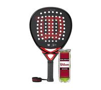 Wilson Bela Elite Padel Racket with 3 x Rush 100 Balls