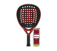 Wilson Bela LT Padel Racket with 3 x Rush 100 Balls