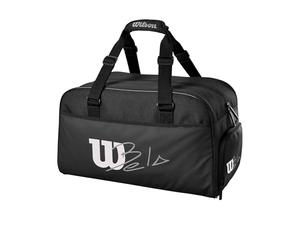 Wilson Bela Small Padel Bag, Duffle Bag, Holds up to 2 Rackets, Black