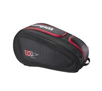WILSON Bela Super Tour Padel Bag - Black/Red, Holds up to 4 Paddles