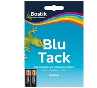 Wilson Blu Tack Original Reusable Adhesive Sticks, Putty Handy Size Multipurpose Reusable Adhesive, Safe Craft Art Clean Handy 60g Pack of 1 bluetack | AA Batteries 2PK