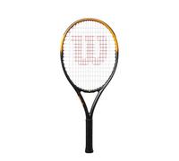 Wilson Burn Spin Jr 25 Tennis Racket, Lightweight Design with Enhanced Spin, Durable Build, Vibrant Finish, Colour: Black/Orange, Size: 25