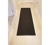 Wilson Direct Barrier Mats Runners Rugs Heavy Duty Washable Anti Slip Kitchen Hall Doormat non slip Rubber Backing Dark Grey/Black 60cm Wide 150cm Long