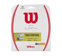 Wilson Tennis Racket String, Duo Control, 12.2 m, Hybrid Stringing with Luxilon 4G Rough and Wilson NXT Control, Gold/Transparent/Natural, Unisex, WRZ949720