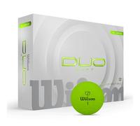 Wilson Duo Soft Golf Balls, Experience a Gentle Feel and Dynamic Energy, Speed Boosting With an Accurate Flight Design, Colour: Green, Pack of 12