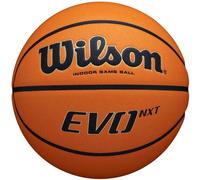 Wilson Basketball EVO NXT FIBA GAME BALL, Blended Leather, Indoor-Basketball, #6, Orange