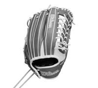 Wilson Fall 2024 A1000 T125 12.5 Outfield Fastpitch Softball Glove - White/Grey Left Hand Throw