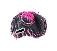Wilson Fall 2024 A2K® M23 33.5” Baseball Catcher’s Mitt - Right Hand Throw, Navy/Flamingo