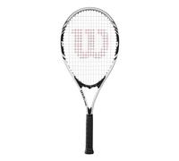 Wilson Federer 110 Tennis Racket, White & Black